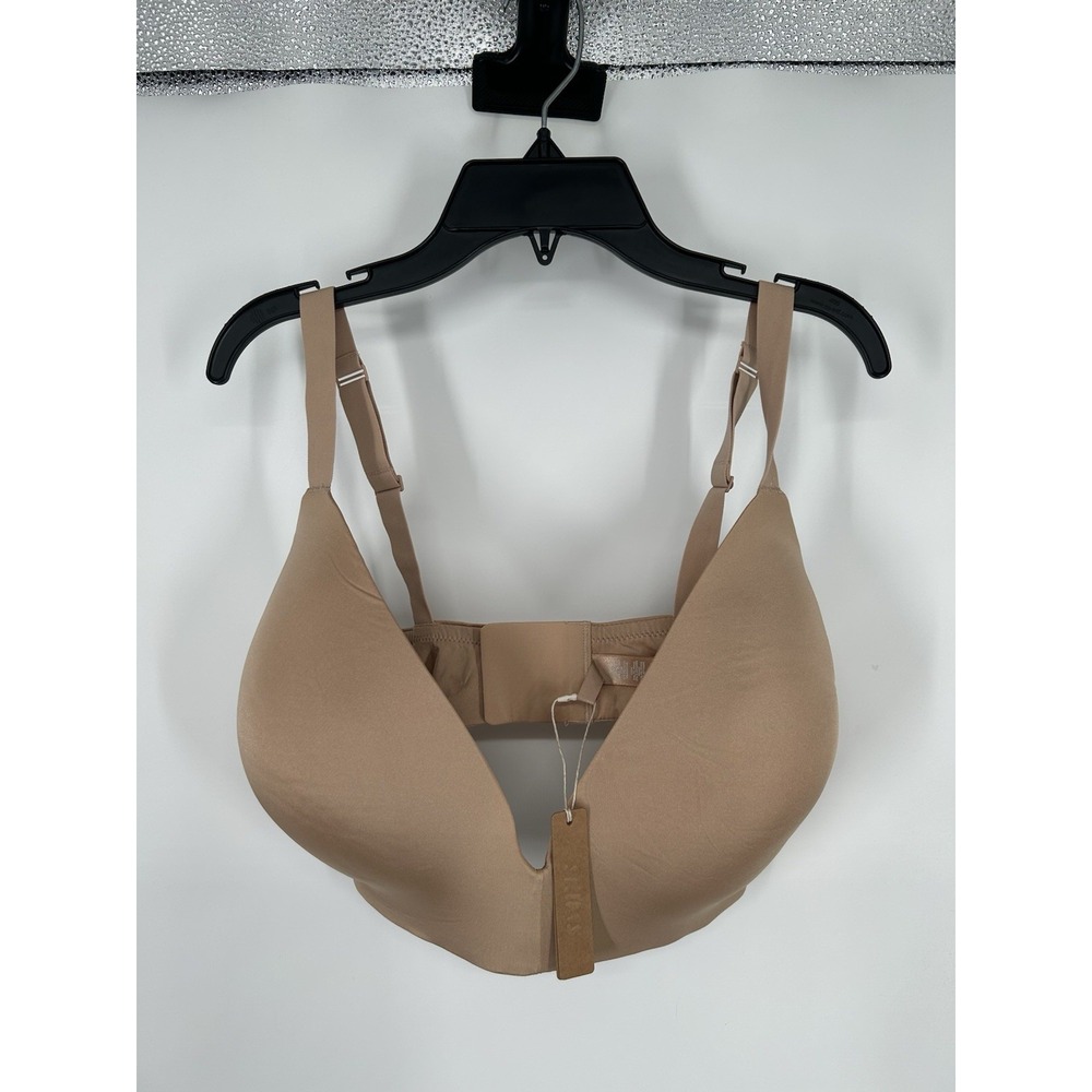 Skims Body Lightly Lined Bra Clay Tan Beige Padded Adjustable Size 40DDDD